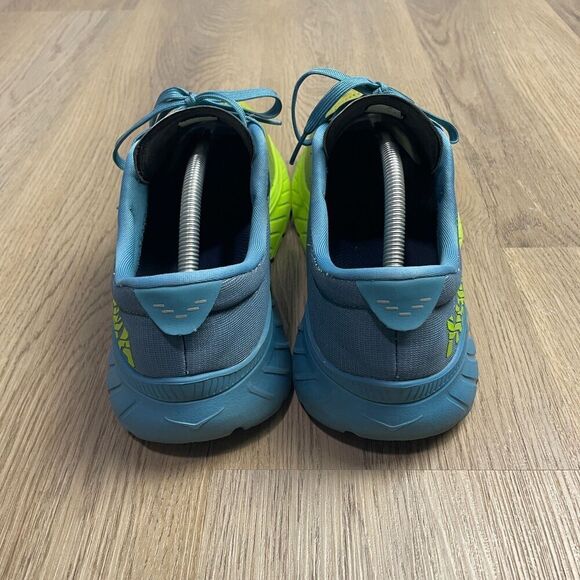 Hoka One One Mens 10.5 Blue Mach 2 Running Walking Low Top Laced Up - Picture 4 of 11